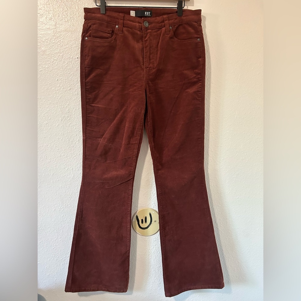 KUT from the Kloth Ana Fab Ab High Waist Flare Corduroy Jeans size 10 - Picture 2 of 10